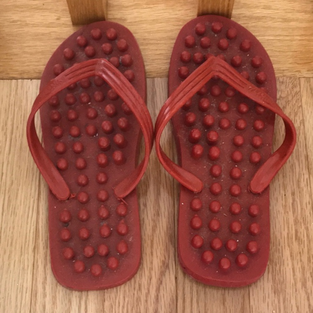 Acupuncture Therapeutic Massage Therapy Sandals w/.25" shoe lift on Right side 5